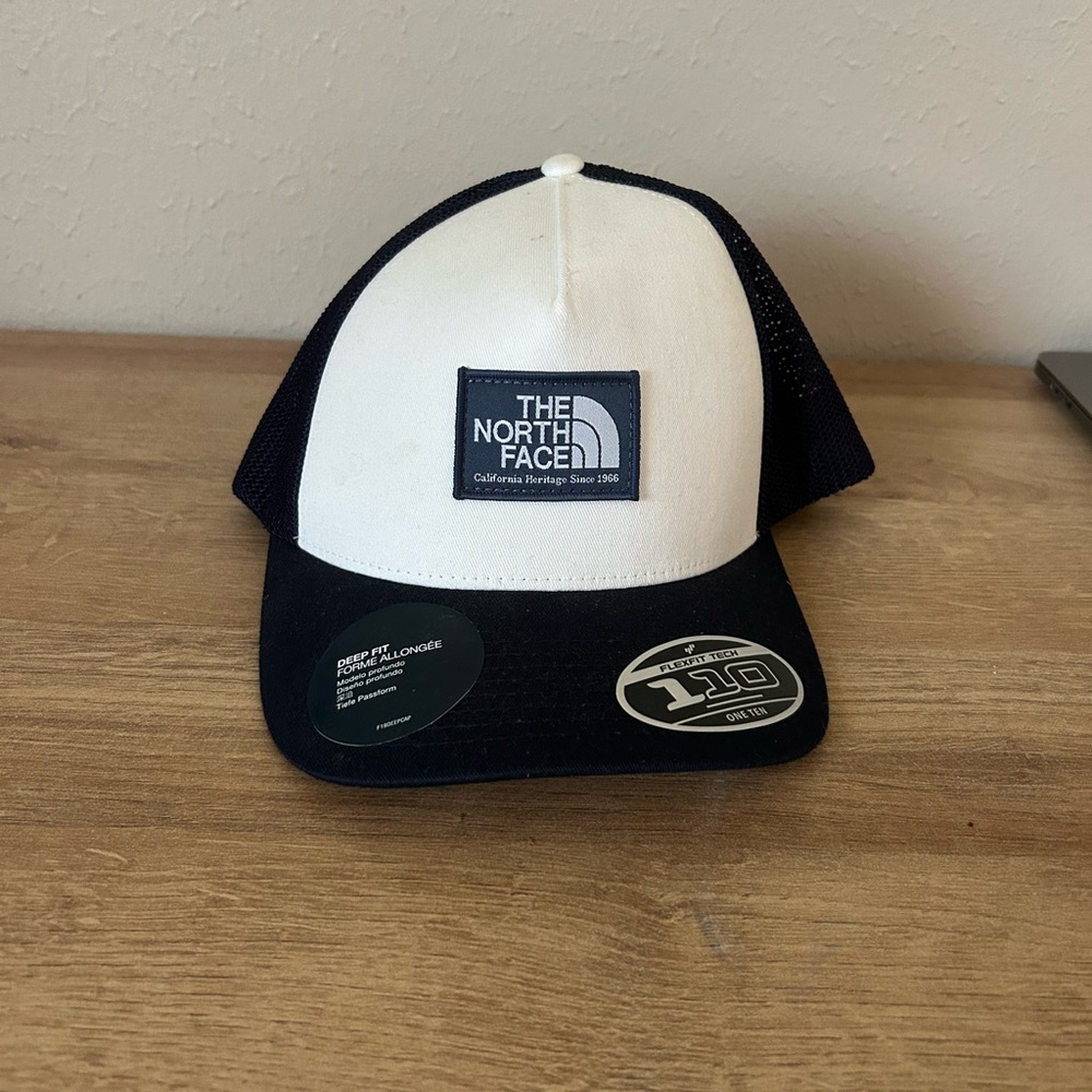 The North Face Navy and White Trucker Hat